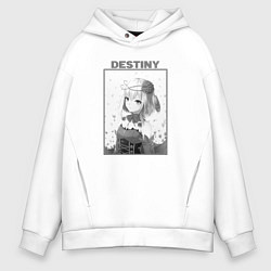 Мужское худи оверсайз Destiny BW Art - Takt Op Destiny