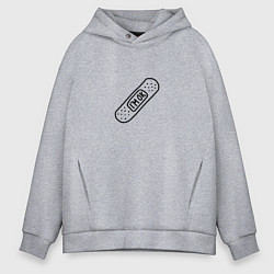 Мужское худи оверсайз Пластырь Im ok