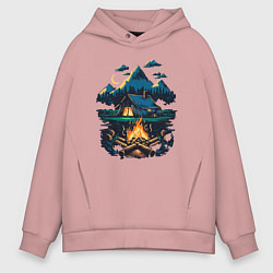 Мужское худи оверсайз Ночной поход