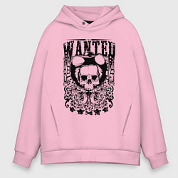 Мужское худи оверсайз Разыскивается ковбой скелет