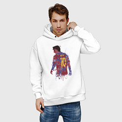 Толстовка оверсайз мужская Color Messi, цвет: белый — фото 2