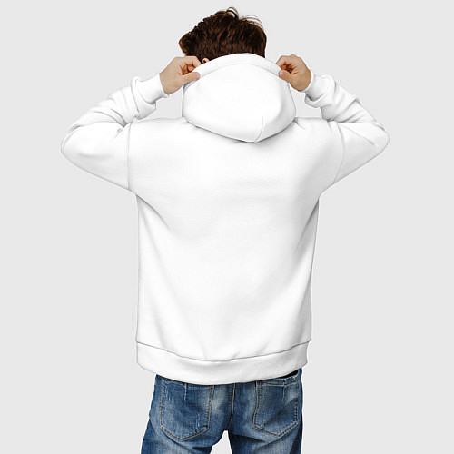 Мужское худи оверсайз Ketnipz - love urself / Белый – фото 4