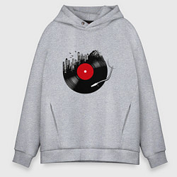Мужское худи оверсайз Vinyl city