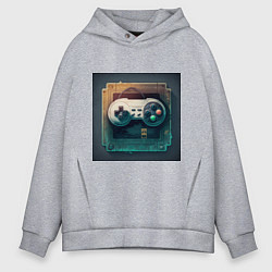 Мужское худи оверсайз Игровой джойстик