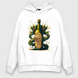 Мужское худи оверсайз Зеленый змий