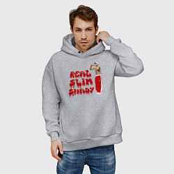 Толстовка оверсайз мужская Eminem: Real Slim Shady, цвет: меланж — фото 2