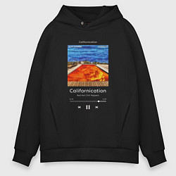 Толстовка оверсайз мужская Red Hot Chili Peppers Californication, цвет: черный