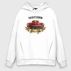 Мужское худи оверсайз Классический автомобиль Hudson Hornet