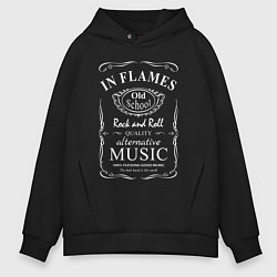 Мужское худи оверсайз In Flames в стиле Jack Daniels