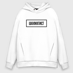 Мужское худи оверсайз Шахматист табличка