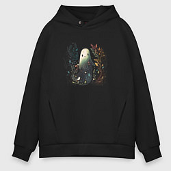 Мужское худи оверсайз Ghost and plants