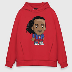 Толстовка оверсайз мужская Ronaldinho Barcelona, цвет: красный