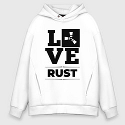 Мужское худи оверсайз Rust love classic