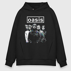 Мужское худи оверсайз Oasis рок группа