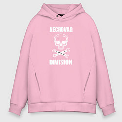 Мужское худи оверсайз Necrovag white division