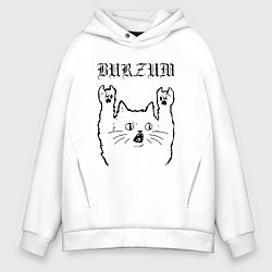 Мужское худи оверсайз Burzum - rock cat