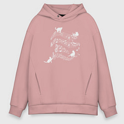 Мужское худи оверсайз Music cats