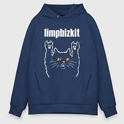 Мужское худи оверсайз Limp Bizkit rock cat
