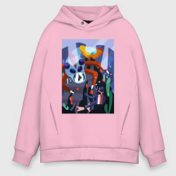 Мужское худи оверсайз Subnautica морские чудовища