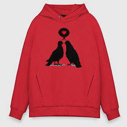 Мужское худи оверсайз Birds love