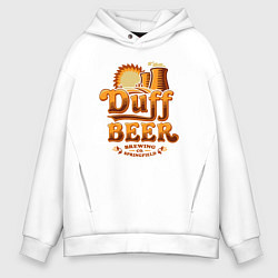 Мужское худи оверсайз Duff beer brewing