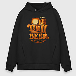 Мужское худи оверсайз Duff beer brewing