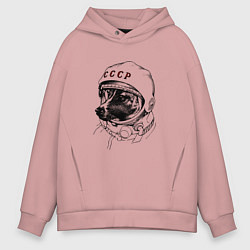 Мужское худи оверсайз Пёсик астронавт - ссср