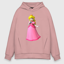 Мужское худи оверсайз Пич принцесса из Марио