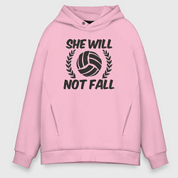 Мужское худи оверсайз She will not fall