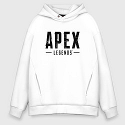 Толстовка оверсайз мужская Apex Legends логотип, цвет: белый