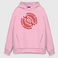 Мужское худи оверсайз Рабочие права