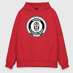 Толстовка оверсайз мужская Juventus club, цвет: красный