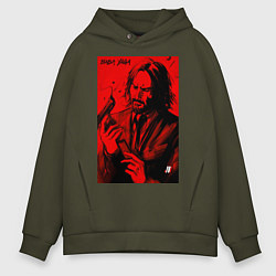 Мужское худи оверсайз John Wick Baba Yaga art