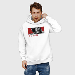 Толстовка оверсайз мужская Гриффит Фемто, цвет: белый — фото 2