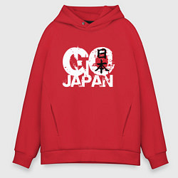 Мужское худи оверсайз Go Japan - motto