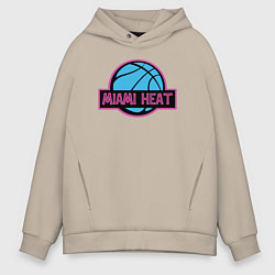 Мужское худи оверсайз Miami Heat team