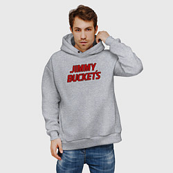 Толстовка оверсайз мужская Buckets, цвет: меланж — фото 2