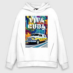 Мужское худи оверсайз Viva Cuba - car - retro