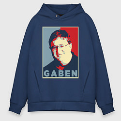 Толстовка оверсайз мужская Gaben, цвет: тёмно-синий
