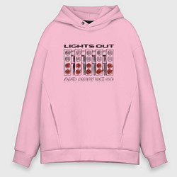 Мужское худи оверсайз Lights out black