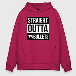 Мужское худи оверсайз Straight outta bullets