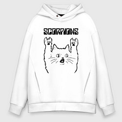 Мужское худи оверсайз Scorpions - rock cat