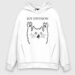 Мужское худи оверсайз Joy Division - rock cat