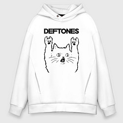 Мужское худи оверсайз Deftones - rock cat