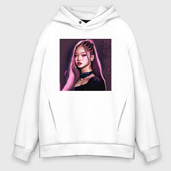 Мужское худи оверсайз Blackpink Jennie аниме рисунок