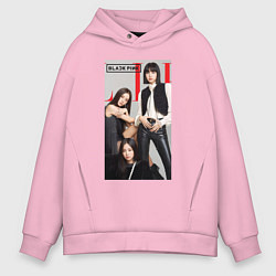 Мужское худи оверсайз Blackpink poster