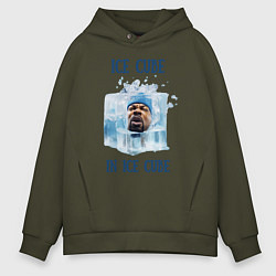 Толстовка оверсайз мужская Ice Cube in ice cube, цвет: хаки