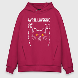 Мужское худи оверсайз Avril Lavigne rock cat