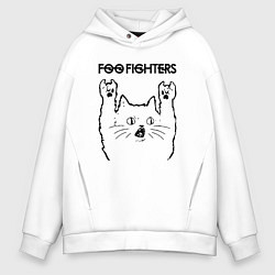 Мужское худи оверсайз Foo Fighters - rock cat