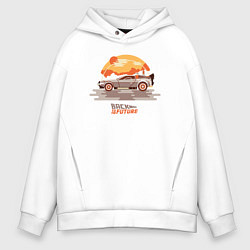 Мужское худи оверсайз Back to the future sun